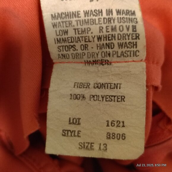 Vintage 70s Mikey Jrs Maxi Dress Small Pink Basque Waist Backless Formal Evening - Picture 9 of 9